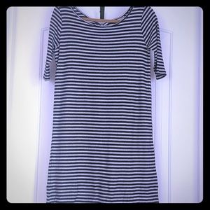 NWT Free People striped openback dress black/ivory